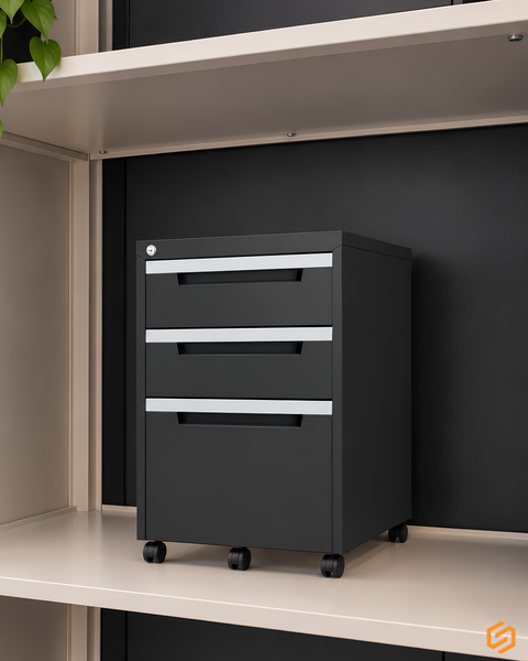 Classic Mobile Pedestal | Configurable Drawer Storage
