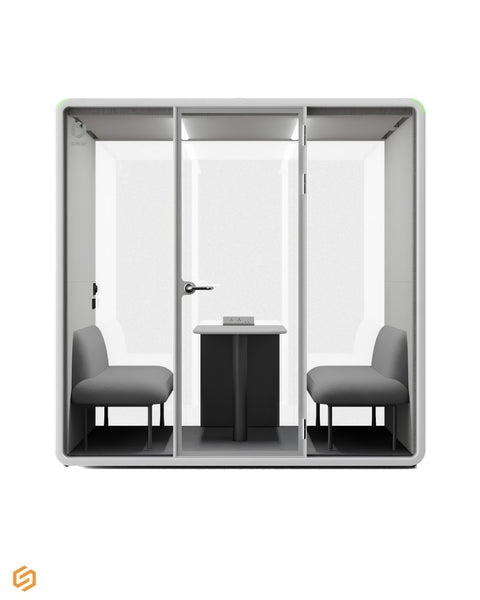 Bureau Quad+ Acoustic Booth | Compact, Accessible 4 Person Meeting Pod