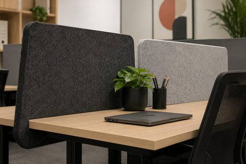 CS Slide On Acoustic Desk Dividers | Instant Privacy for Adelaide Open-Plan Workspaces