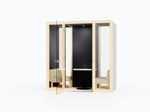 HIGHRISE 2412 Acoustic Meeting Pod | Private Two Person Meeting Space