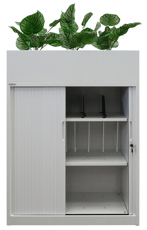 Tambour Door Cabinet | Retractable Door Storage