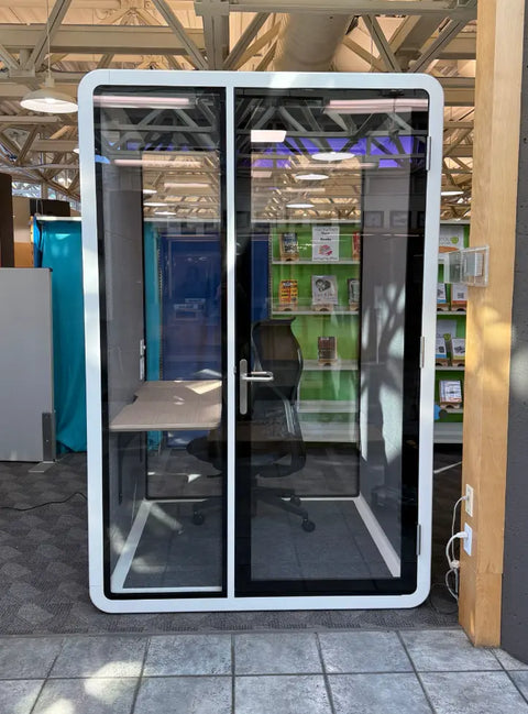 Bureau One+ Acoustic Booths | Focus and Meet Configurations