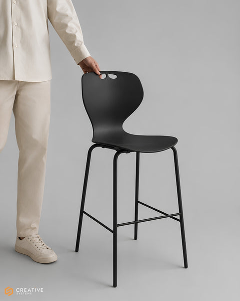 Roswell Stool | Flexing Shell Stool for Bar Height Seating