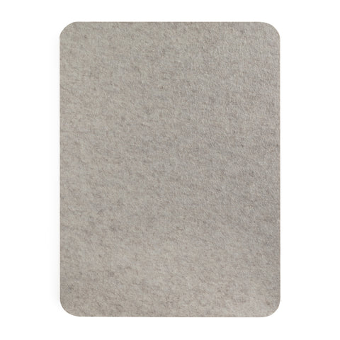 A large rectangular pinboard in mushroom color