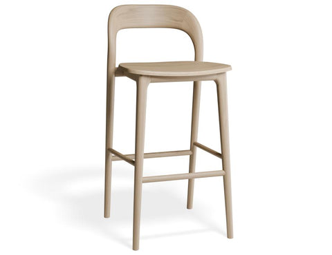 Mia Timber Stool | Natural Ash Bar Stool for Adelaide Offices, Cafes and Education Spaces