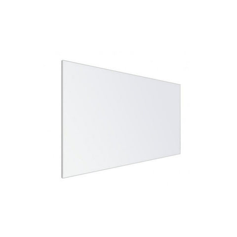 A rectangular slimline porcelain whiteboard with anodised aluminium frame.