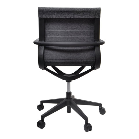 Buro Diablo Executive Chair with Charcoal Fabric Mesh, adjustable height, back view