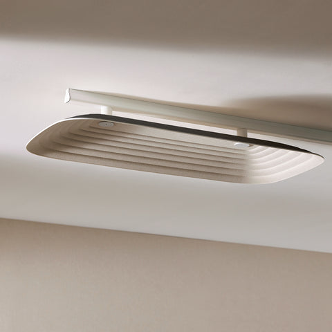 Fuji Juni acoustic ceiling tile with a long rectangular shape in dual color