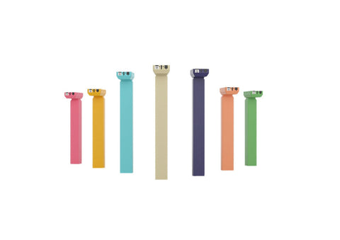 Height-adjustable desk leg frames in different colors