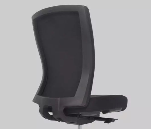 Buro mentor black upholstered office chair back angle