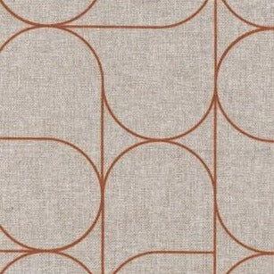 Slick Tub Chair Fabric option in beige with hoop design