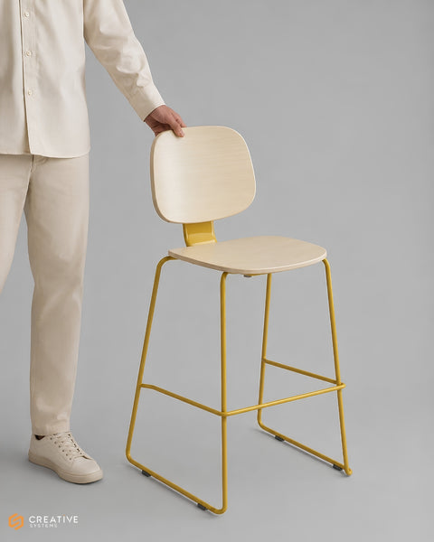 Loop Sled base Bar Stool | Counter Height Seating