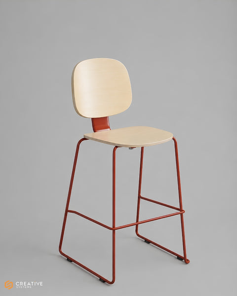 Loop Sled base Bar Stool | Counter Height Seating