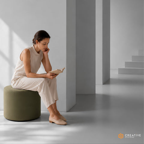 Round Ottoman | Breakout Seating