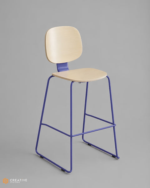 Loop Sled base Bar Stool | Counter Height Seating
