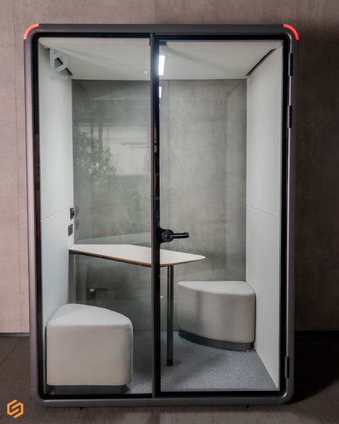 Bureau One+ Acoustic Booths | Focus and Meet Configurations