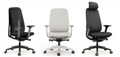 Acama Chair variants in black and oatmeal color