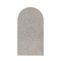 An arched pinboard in mushroom color