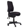Buro black high-back office chair with a gas lift, height-adjustable back and seat