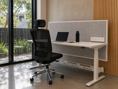 Freedom Single Height Adjustable Workstation – Sit Stand Desk
