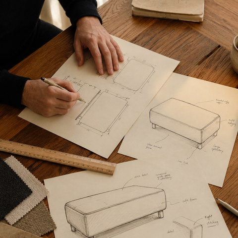 Laygo Straight Ottoman | Modular Seating