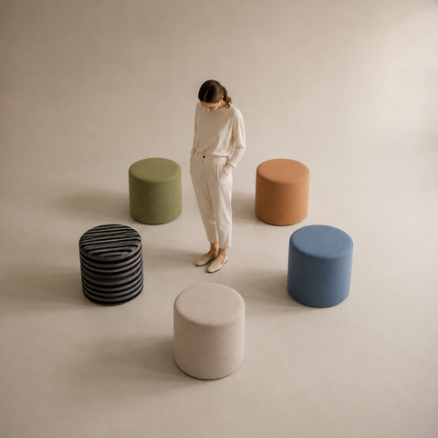 Round Ottoman | Breakout Seating