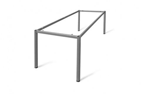 Customisable metal frame with various feet and castor options, telescopic and flat pack designs, available in square or round leg profiles, multiple sizes and heights, with worktops in Laminex or Polytec finishes, and legs in powder-coated or stainless steel. South Australian assembly, supply, delivery, and installation available.