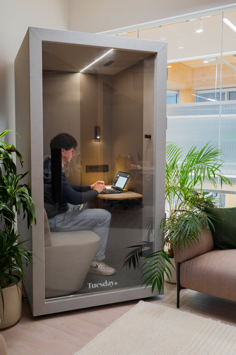TUESDAY Acoustic Booth | Compact, Affordable Soundproof Pod for Adelaide Offices