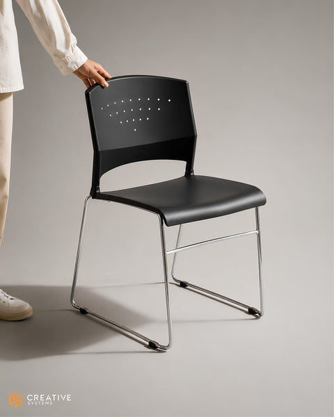 Swiss Chair | Sled Base Stacking Chair