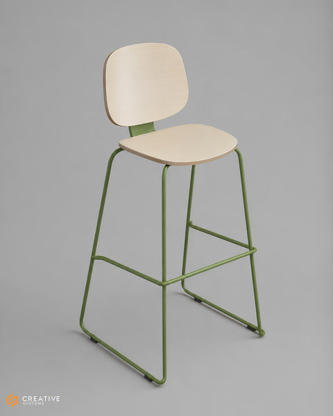 Loop Sled base Bar Stool | Counter Height Seating
