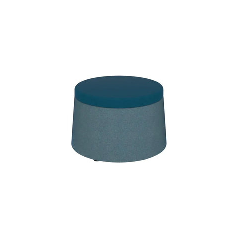 Robot 750 ottoman with a sleek square design, upholstered in custom fabric, featuring FSC-certified timber and high-density foam,ideal for educational, office, and breakout spaces.
