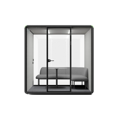 Bureau Team Acoustic Booth | Fully Equipped 6 Person Meeting Pod