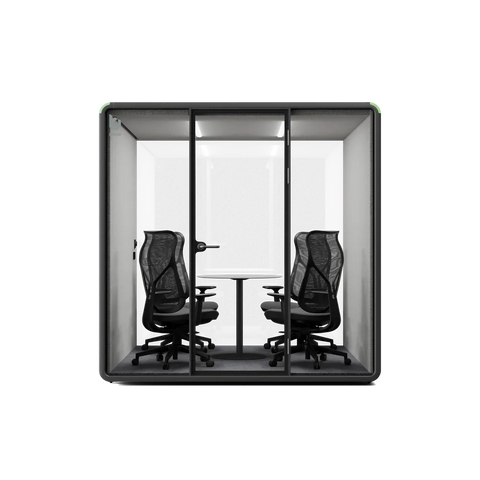 Bureau Team Acoustic Booth | Fully Equipped 6 Person Meeting Pod