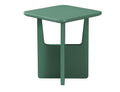 Green MDF square side table with structured design, compact and modern for residential or commercial interiors.