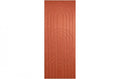 A sample of ECHOPANEL Empire Wall Panels showing a detailed pattern with arches and vertical linework in mandarin color.