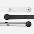 C. ME Triple Monitor Arm clamps in white, black and silver colors