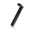 Height-adjustable desk leg frame in black