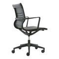 Buro Diablo Executive Chair with black PU upholstery and black frame, adjustable height