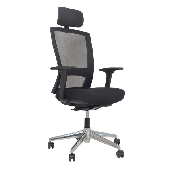 Buro Mentor Mesh Back - Polished