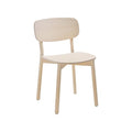 Okidoki chair with a plywood seat and backrest in ash color.