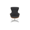Solid dual color Queen Armchair with metal base star-shaped legs, elegant accent chair for living rooms or offices