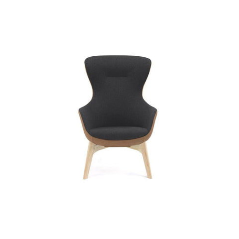 Solid dual color Queen Armchair with 4 legs, elegant accent chair for living rooms or offices