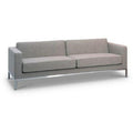 Spirit Lounge 3 Seater modern lounge chair with fabric upholstery and steel frame legs