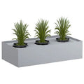 Tambour plant box with 3 holes to accommodate your plants.