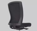 Buro mentor black upholstered office chair back angle